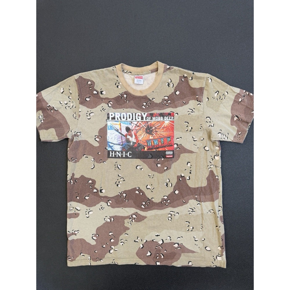 Supreme Prodigy Mobb Deep Rap T Shirt camo L Vintage